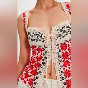 Free People Love Me Not Floral Printed Tank